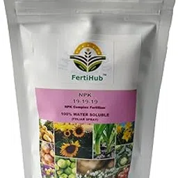 FertiHub NPK 19 19 19 Fertilizer (100% Water Soluble) For Plants Growth, Boost and Flowering (200 gm)-picture-19
