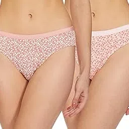 Women Cotton Printed Pack of 2 Bikini Panty - Anti Bacterial, Moderate Coverage (Colors & Prints May Vary)-image-54