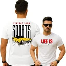 Life is Beautiful Men’s T-Shirt | Regular Fit Round Neck Cotton Tee | 100% Soft & Breathable Casual Wear for Men.-image-59