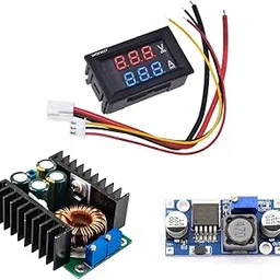 Mini Digital Voltmeter DC 100V 10A Panel VoltAmp Voltage Current Meter + LM2596 DC-DC Buck Converter + XL4016E 15A 300W Step Down Buck Converter 7-40V To 1.2-35V-picture-30