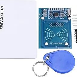 REES52 RFID-RC522 RF IC Card Reader Sensor Module, RFID Reader, rfid module, rfid writer, RFID Card, RFID module with card image 1