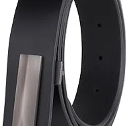 sunshopping Men Genuine Leather Belt Perfect For Formal and Casual Durable and Styish (Black)-picture-40