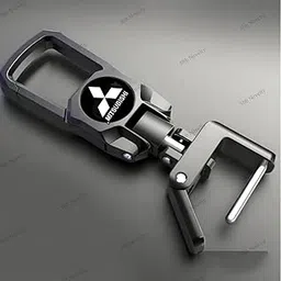 sbb novelty Black Color Zinc Alloy Fob Heavy Duty Keychain For All mitsu-bishi Model Car Key Chain () Sbb_Remote-s-u-b-i-s-h-i Huk-picture-34
