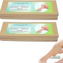 Wax Strips for Smooth Skin Pack of 2 (140 Pieces) Beige Strips, Hair-Free Skin Gentle & Effective Hair Removal Nonwoven Strips-picture-49