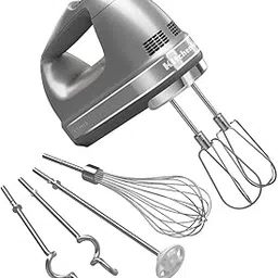 KitchenAid KHM926CU 9-Speed Digital Hand Mixer with Turbo Beater II Accessories and Pro Whisk - Contour Silver-picture-13