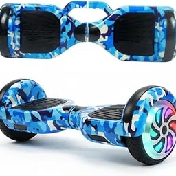 Ninos Worlds Hoverboard, 6.5-Inch Self-Balancing Scooter with Bluetooth Speaker, LED Lights & Carry Handle Blue Camo Design, Kids Ages 6-12, Built-in Handle, Shock Absorption Tires ,Ideal for All Ages | Multi - Color-picture-21