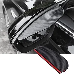Arcanine Set of 1 Pair Universal Car Rear View Mirror Rain Cover Sun Visor Eyebrow Carbon Fiber Side View Mirror Rain Guard Auto Accessories-picture-40