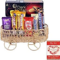 SFU E Com Chocolate Gift Hamper For All Ocassions & Festivals | Valentine Chocolate With Love Greeting Card | Valentine Chocolate Hamper | 667-picture-38