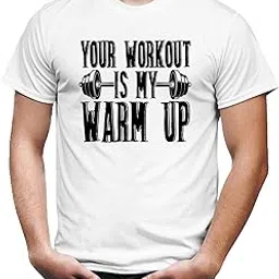 seek buy love Gym Enthusiast T-Shirt, Your Workout is My Warm Up, Motivational Fitness Tee, Unisex Weightlifting Shirt, Athletic Apparel-picture-31