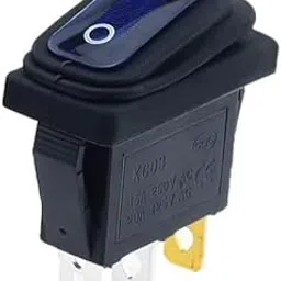 CentIoT - Waterproof Rocker Switch - IP65 KCD3 250V 35X18mm 15A 3PIN ON-OFF SPST (Illuminated Blue)-picture-69