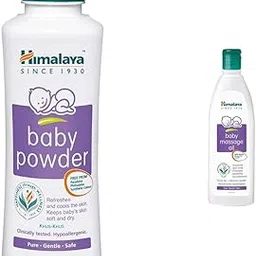 Himalaya Baby Powder (400g) & Himalaya Baby Massage Oil (200ml)-picture-25
