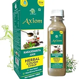 Axiom Kakasomria Cold & Cough Syrup - 160mL (Pack of 3) | Cough and Cold Relief | Infused with Tulsi, Kaali mirch, Ginger & Honey | Ayurvedic Cough Syrip-picture-27