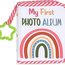 Baby's My First Family Album Soft Photo Cloth Book Boho Rainbow My First Book of Photos Baby Memory Album Gift Holds 4x6 Pictures for Babies Newborn Toddler & Kids Baby Shower-image-42