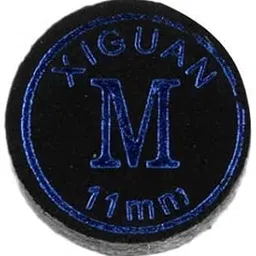 SECRET DESIRE Creations 2xHigh Quality Pigskin Leather Billiard Pool Cue Tips Black 11mm Medium-image-73