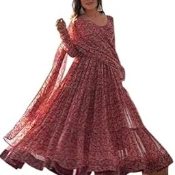 Sadashiv Lifestyle Elegant Long Dress for Women with Matching Dupatta-picture-53