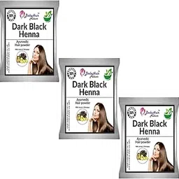 Badahair products Natural Herbal Organic Henna Mehendi Hair Powder Pack for Special Ammonia Free Amonia Free Herbal Based Hair Colour Powder| Use Men, Women Natural - Black (30 Gram Each, 3)-picture-17