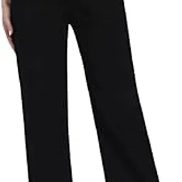 zayla Denim Wide Leg Jeans for Women I Stylish & Trendy Flared Straight Baggy Pants I Stretchable Comfortable High Waist Clean Look Solid Loose Fit Pant I for Office Party Home Girls-picture-36
