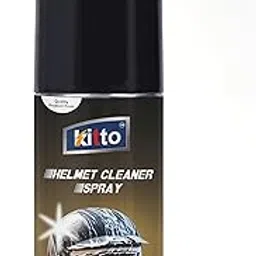 KITTO Helmet Cleaner Spray 150ML, Helmet Interior Cleaner, Anti-Bacterial Spray for Helmet, Visor Cleaner, Anti-Bacterial Formula Protects Hair Loss and fungal infections image 1
