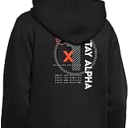 bewakoof Fleece Men's Winterwear Solid Long Sleeve Hooded Hoodies-picture-26