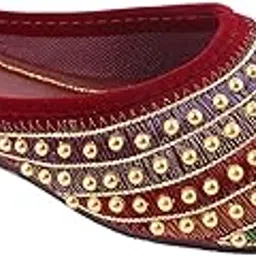 shahi ustad Womens & Girls Embroidered Stylish Rajasthani Bellies Sandal Shoes | AN014 |-picture-16