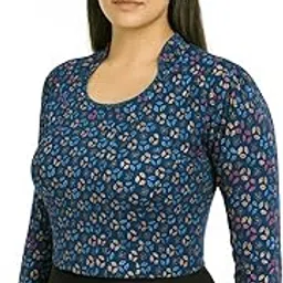 vasanam Women's Rekha 21 Inch Velvet Blouse – Elegant Readymade Full Sleeve Velvet Blouse-picture-22