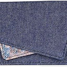 zouk Tovi Mini Bag Wallet | Stylish Vegan Denim Crossbody Wallet for Women with Card Slots & Water-Resistant Lining | Handcrafted Small Sling Bag with Silver Chain Strap | Triund Baroque-picture-16
