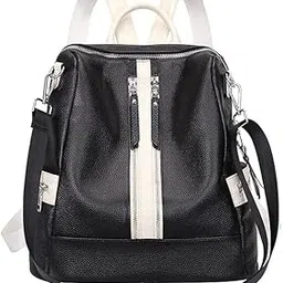 kivig Stylish Leather Backpack Purse for Women | College Shoulder Bag, Travel Daypack with Laptop Compartment, Crossbody Handbag, Wallet & Luggage Purse-picture-14