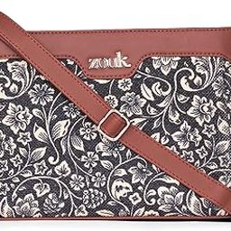 zouk Printed Vegan Leather Harmony Sling Bag With Adjustable Strap For Women's Girls-picture-5