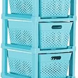 Glamexymart Plastic Modular Drawer System For Home, Office, Hospital, Parlor, School, Doctors, Home And Kids, Product Dimension When Assembeled-picture-19