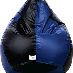 Sattva Classic Bean Bag Cover Without Beans XXL Size Dual Colour - Black Royal Blue-picture-50