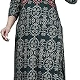 lee moda Rayon Kurti with Pant for Womens Round-Neck 3/4 Women-picture-12