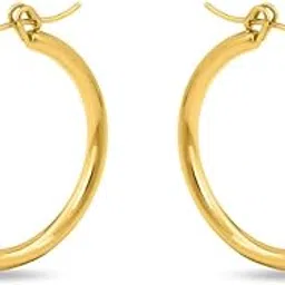 palmonas 18k Gold Plated Golden Halo Hoops for Womens Waterproof & Anti-Tarnish-picture-30