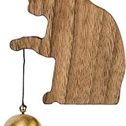 MERISHOPP®Creative Doorbell Wind Chime Decoration Brass Wood Refrigerator Ornament Walnut|Home & Garden | Home Decor| Other Home Decor-picture-54