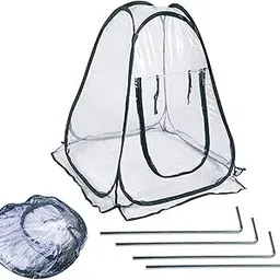 THE STYLE SUTRA Portable Mini Popped Up Greenhouse Transparent Gardening Flowerpot Cover-image-2