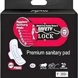 Premium XL Cottony Soft Sanitary Pads with Wings (40 Count) - Leak Proof, Rash-Free Protection & High Absorbency (1)-picture-10