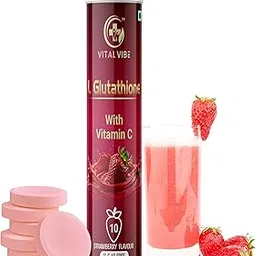 Vital Vibe L-Glutathione 500mg with Hyaluronic Acid and Vitamin C 40 mg Effervescent Tablets for Dull skin, Pigmentation, Glowing skin,Dark spot and Antioxidant for skin Brighting-image-32