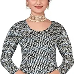 Women blouseWINTER WEAR Full Length and Full Sleeves Stretchable Blouse (32, Grey)-picture-17