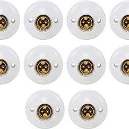 CONA 2521 SOFT Jumbo Batten Holder 6 Amp, White with OBR - Pack of 10|OBR Batten Holder|Bulb Holder|Batten holder for Home, Office, Shops, etc-picture-29