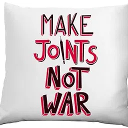 Make Joints Theme Printed Cushion Cover (12x12 Inches)-picture-18