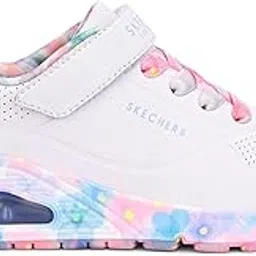 skechers Girls UNO GEN1-FRESH Blooms Light Pink Slip On Casual Sneakers-picture-62