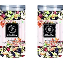 BlessBerry Breakfast Mix – Nuts, Seeds & Berries Combo (800g, 2×400g Jars) | Trail Mix with Cashews, Almonds, Black Raisins, Cranberries, Dry Kiwi & Mixed Seeds-picture-11