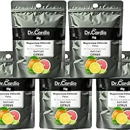 Dr Cardio Natural Bath Salt | Dead Sea Salt Magnesium Chloride Flakes for Foot and Body Soaks | Replenish Magnesium Levels | Relaxing & Rejuvenating Muscles & Joints | Pain Relief(5kg, Citrus)-image-11