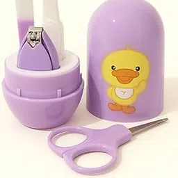 Kritiu 4 in 1 Baby Grooming Kit Portable Newborn Manicure & Healthcare Accessories Set Safe 0 Months Infant & Toddler Hygiene Care with Nail Clippers Scissors Nail Cutter & Travel Case (Purple)-picture-38