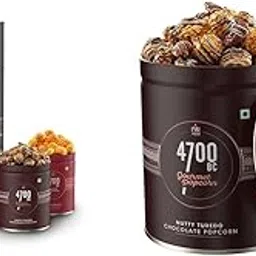 4700BC Gourmet Popcorn, Combo Gift Pack, 3 Flavours and 4700BC Nutty Tuxedo Chocolate Popcorn, Tin, 125g-picture-12