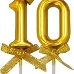 generic Sky Shot Made in India Happy Birthday Candle / 10th Number Birthday Candle.-picture-48