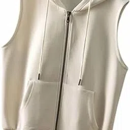 pdkfashions PDK Fashions Women’s Sleeveless Zip-Up Hoodie Vest – Casual Hooded Gilet with Kangaroo Pockets-picture-49