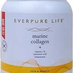 Everpure Life Korean Hydrolysed Marine Collagen Powder with added Vitamin C and Hyaluronic Acid for Healthy, Glowing Skin - Pure Type I Collagen Peptides - No added sugar/flavouring/additives - 300g-image-61