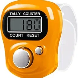 Digital LCD Tally Counter, Orange Hand-Held Electronic Number Counter with Reset Button, Portable Manual Click Counter-picture-10