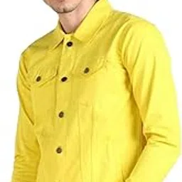 Men Long Sleeve Button Down Slim Fit Wear Denim Jacket.-picture-39