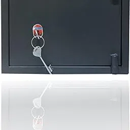 Mechanical Safe Box - Intelligent Deposit Steel Household Mini Safe With Key Lock for Home, Office, Hotel, Professional Institutes (10"x14"x10")-picture-24